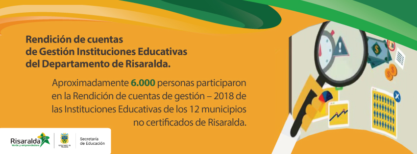 Rendición de cuentas Instituciones Educativas año 2018